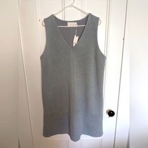 Anthropologie Elizabeth Crosby Princess XL grey dress NWT